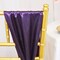 10 Pieces Eggplant Satin Chair Sashes 8"x108" Deep Purple Elegance for Events